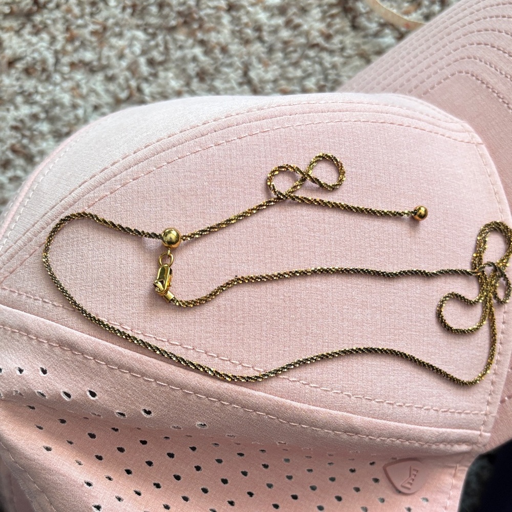 Gold rock chain necklace